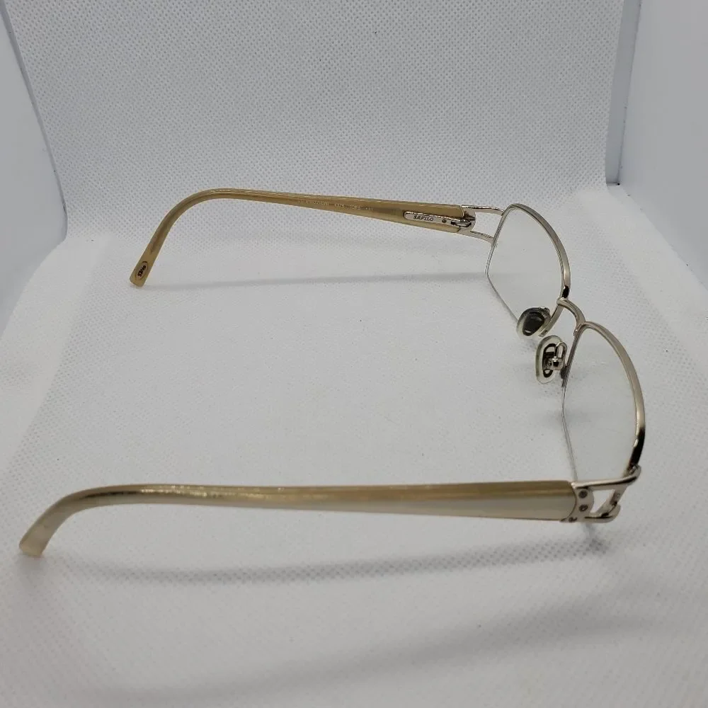 Safilo White & Gold Prescription Glasses Frames